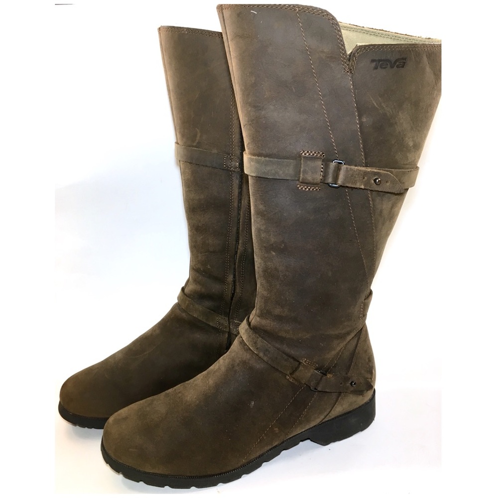 Teva 'De La Vina' Waterproof Riding Boot Brown 10